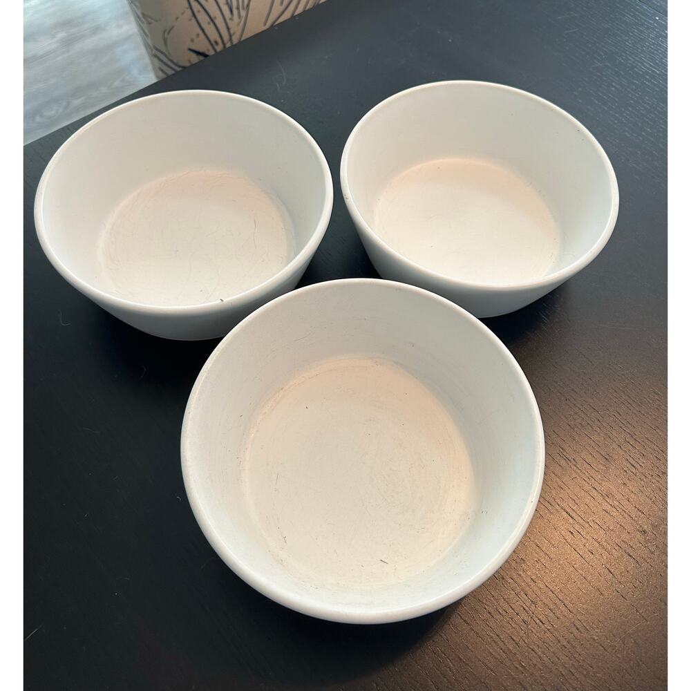 Lot of 3 Vintage Swid Powell 6.5" Cream Colored Bowls